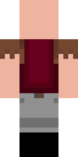 Notch rendered with the back type. Seen from behind.