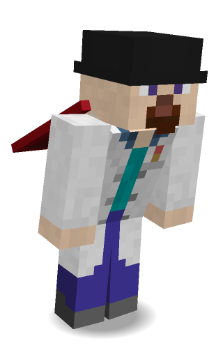 Dinnerbone rendered with the body type. Sneaking with a drop shadow and perspective.