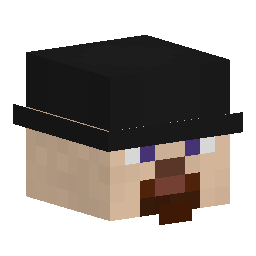 Dinnerbone’s head without anti-aliasing
