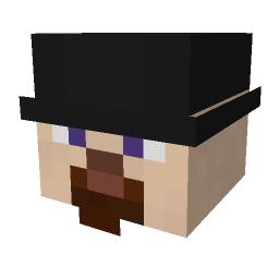 Dinnerbone rendered with the head type. Perspective, turned the other way.