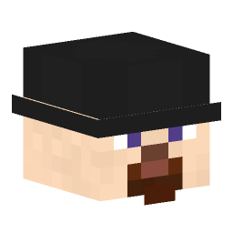 Dinnerbone’s head with flat, unshaded faces