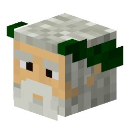 jeb_’s Minecraft head rendered turned left (yaw -45, pitch 20)