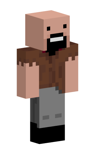 Minecraft skin body preview for Notch