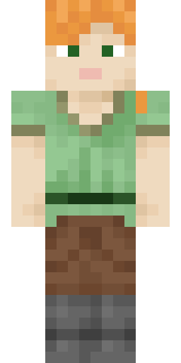 alex rendered with the front type. Base layer only.