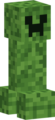 A Minecraft creeper cropped to the model