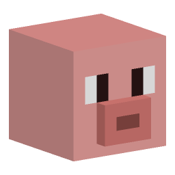 Minecraft pig head render
