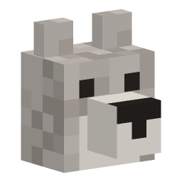 Minecraft wolf head render